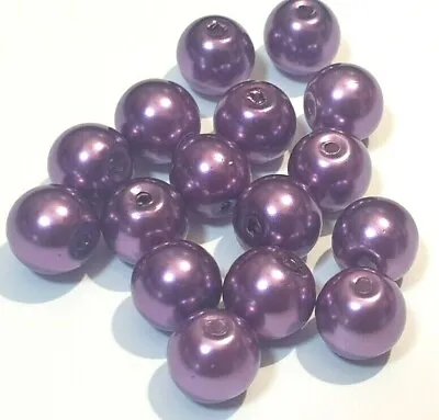 £1.99 • Buy Glass Pearl Beads COLOUR CHOICE BUY3 GET3 FREE 200x 4mm 100x 6mm 50x 8mm 25x10mm