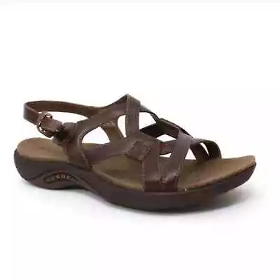 Merrell Agave Brown Leather Strappy Performance Outdoor Hiking Sandals • $38