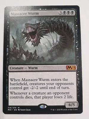 1x Massacre Wurm Core Set 2021 M21 Magic The Gathering NM • $6.90