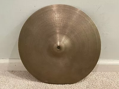 Vintage 1970's 14  Zildjian Avedis Hollow Logo Hi Hat Cymbal 912g • $120