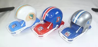 Vintage Sportoys NFL Mini Helmet Buggy Broncos Dolphins Lions • $100