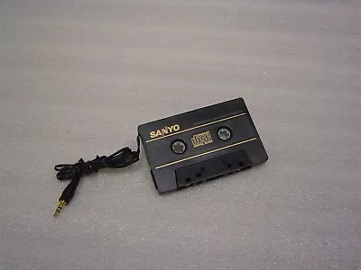 SANYO Compact Disc Car Cassette Adaptor  AUX 3.5mm Jack Player MP3 IPod IPhone • £14.90