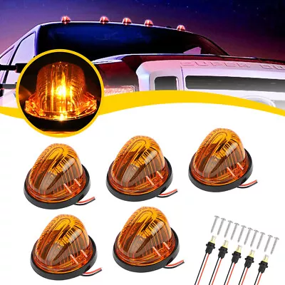 5x For 1973-1987 Chevy/GMC Pickup Trucks Roof Top Cab Lights Amber Marker Lights • $24.98