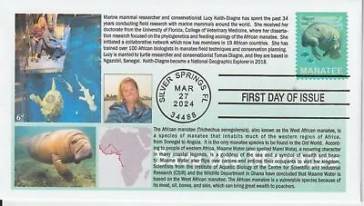 6° Cachets XXXX Manatee Marine Mammal Research And Conservation In West Africa  • $7