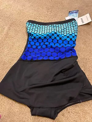 Gabar Women’s Size 8 Swimdress Square Neck (1 Piece ) Black UPF 50+ $87 New • $21.99