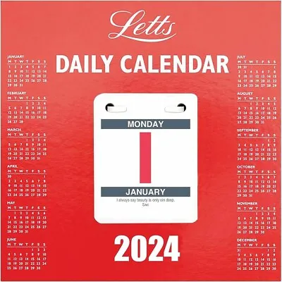 Daily Tear Off Desk Calendar 2024 - Art - Day To View • £9.23