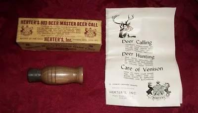 $69.59 • Buy Herter's World Famous 903 Deer Master Deer Call- Patent Pending, Box & Manual