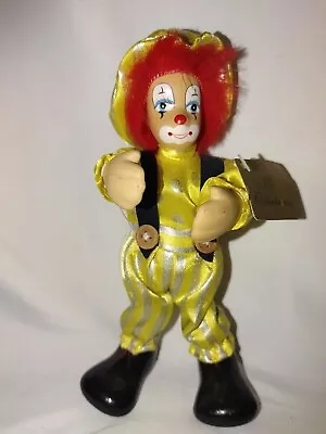 K's Collection  Clown Doll With Red Hair And Yellow Outfit Poseable- 7  • $12.99