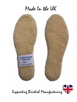 Ladies Mens Fleece Shoe Slipper Insoles Size Uk 3 4 5 6 7 8 9 10 11 12 13 14 15 • £3.35