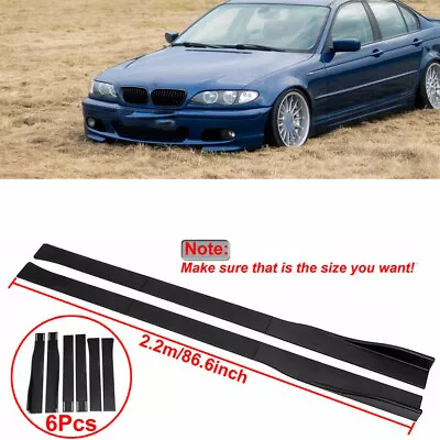 Gloss Black For BMW E81 E82 E87 F39 X1 X2 X3 Side Skirt Extension Splitter 86.6  • $45.95