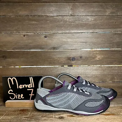 Womens Merrell Pace Glove Dark Shadow Athletic Barefoot Sneakers Shoes Size 7 M • $34.99