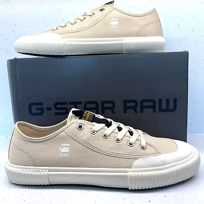 G-Star RAW Noril Canvas Low Sand Colour Trainer/Plimsole UK Size 8 NEW-Free Post • £29.99