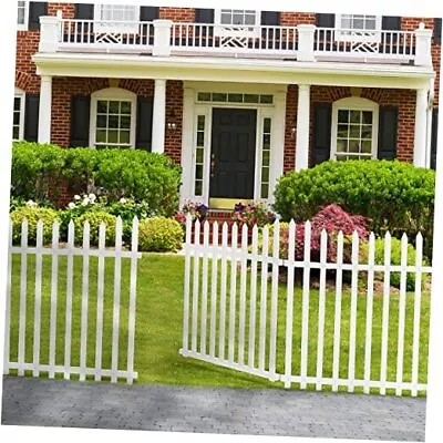 52  W X 44  H Outdoor Vinyl Picket Vinyl Gate Kit With Fence Wings Fence Gate • $143.02