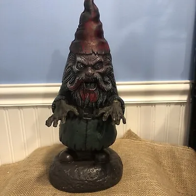 Spirit Halloween Zombie Garden Gnome  16” Plastic Blow Mold • £38.57