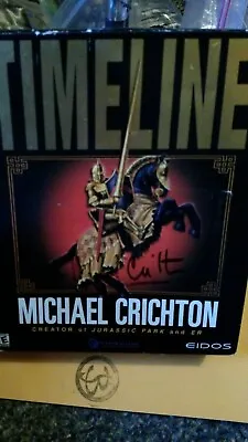 Michael Crichton Double SIGNED PC Game With Box Front And Back Signature • $40