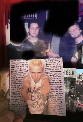 GREEN DAY BAND SIGNED CD BOOKLET ￼AUTOGRAPH BILLIE JOE ARMSTRONG And MIKE DIRNT. • $199