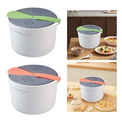 Microwave Pressure Steamer Cooker Microwaveable With Strainer 2L Multifunctional • £22.34