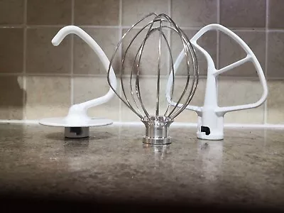 £46.99 • Buy Kitchenaid Mixer Artisan & Classic Attachments Paddle Beater+Dough Hook + Whisk 