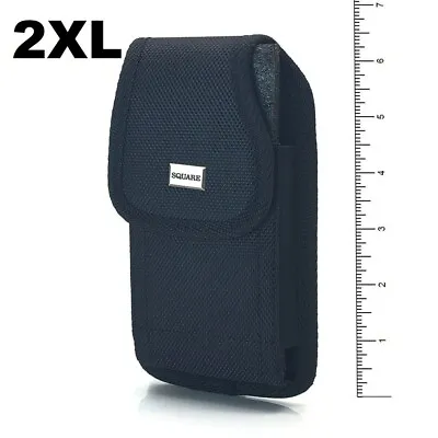 2xl Rugged Cell Phone Vertical Pouch With Metal Clip And Belt Loop Holster • $9.99