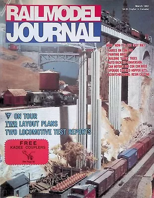 Railmodel Journal March 1991 Grand Isle Wooden Creamery Plans B&O Track Plan • $11.99