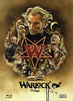 Warlock Trilogy 3-Disc Mediabook Limited Edition Blu-ray Cover B Neu & OVP • £154.10