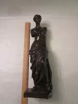 Antique Bronze Statue Venus De Milo Nude Woman Female Sculpture Figurine Goddess • $40