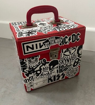 Vintage Vinyl Red Storage Case 7  Single Record Box Sticker Decal • £30