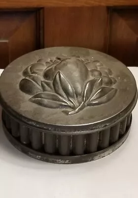 Antique Tin Fruit Design Pudding Cake Jello Mold • $19.99