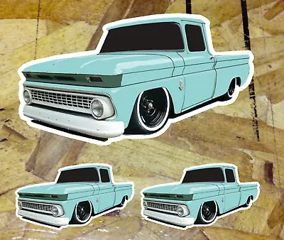$4.99 • Buy Chevy C10 1963 63 '63 Sticker Pickup Truck Whitewall Window Decal Slam