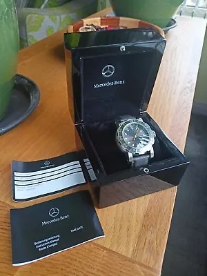 Mercedes Benz Collection Watch Quartz Movement With Crystal Glass Face And Gre • £45