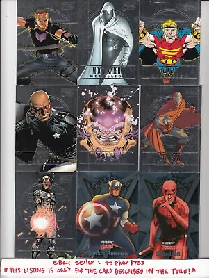 2022 Fleer Ultra Marvel Avengers Insert Medallion STINGRAY #M41 • $2.50