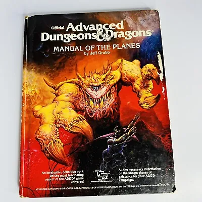 Advanced Dungeons & Dragons Manual Of The Planes AD&D 1987 1st Ed Hardcover 2022 • $72