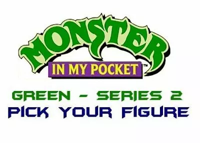 Monster In My Pocket - Series 2 - Mini Figure MIMP Matchbox MEG - Green • £2.99