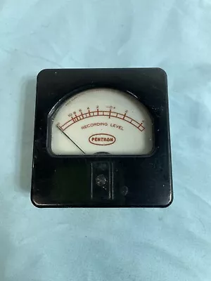 Vintage  Pace Electrical Instruments Pentron Recording Level VU Meter Gauge • $15