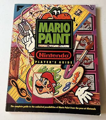 Mario Paint Vintage Nintendo Players Strategy Guide Paperback Book 1993 SNES • $21.99