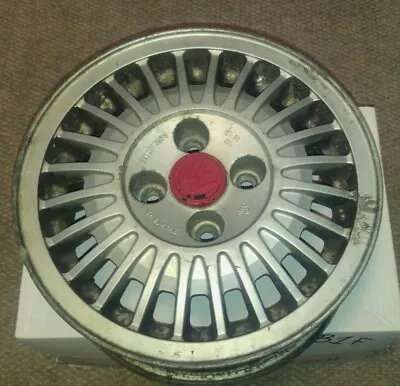 Vintage VW Volkswagen Alloy Aluminum Rim 4 Lug Inch Red Cap Audi • $99.99