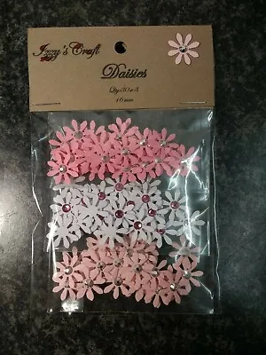 90 PAPER DAISY FLOWER CARD MAKING #104CRAFT EMBELLISHMENTS Joba Lot Confetti • £1.89