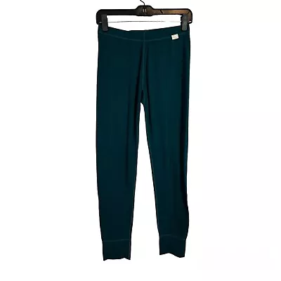 Merino Tech Pants Women’s Medium 250 Wool Base Layer Leggings Deep Teal NWT • $29.99