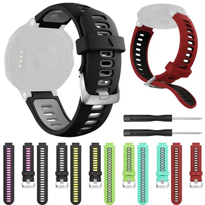 Soft Silicone Strap Replacement Watch Band For Garmin Forerunner 735XT Watch AU • $17.80