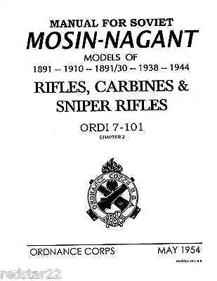 Mosin Nagant CIA Rifle Gun Manual Model 1891 -1910 -1944 - 1938 -1891/30 • $4.49