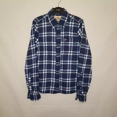 £5 • Buy Hollister Men's Long Sleeve Checked Shirt Size Small