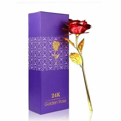 $22.30 • Buy Valentines Day Friendship's Day Special Golden Rose With Beautiful Gift Box