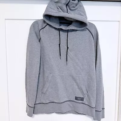 DKNY Men's Funnel Neck Hooded Pull-Over Grey Size S • $25