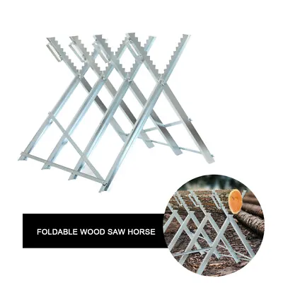 Saw Horse Log Holder Heavy Duty Sawhorse 150KG 84x80x80cm For Forestry Workshop • £55.45