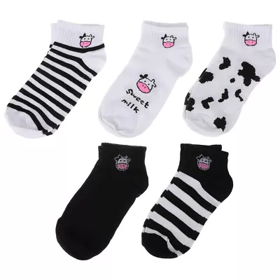  10 Pairs Cotton Socks Teens Cow Gift For Men Man Miss Japanese • £11.99