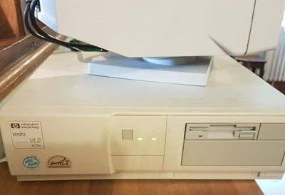 £75 • Buy HP Vectra VL2 4/25e, PC Retro Vintage . IBM Monitor , Keyboard, Mouse & Cables.