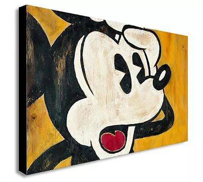 MICKEY MOUSE VINTAGE Canvas Wall Art Framed Print. Various Sizes • £58.99