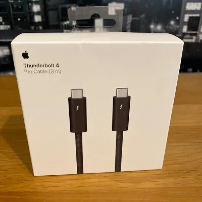Apple Thunderbolt 4 Pro 3m Cable USB-C MacBook IPad IMac IPhone Original Sealed • £81.99
