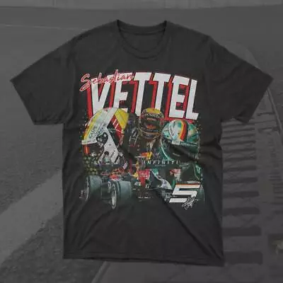 Sebastian Vettel Formula One Racing Vintage 90s Bootleg Unisex Tshirt • $22.99