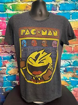 Pac-Man Graphic Grey T-Shirt (S) • $9